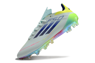 Adidas F50 Elite AG Artificial Grass Soccer Cleats - Jade/Blue/Yellow