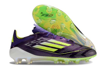 Adidas F50 Elite AG Artificial Grass Soccer Cleats - Purple/Yellow/White