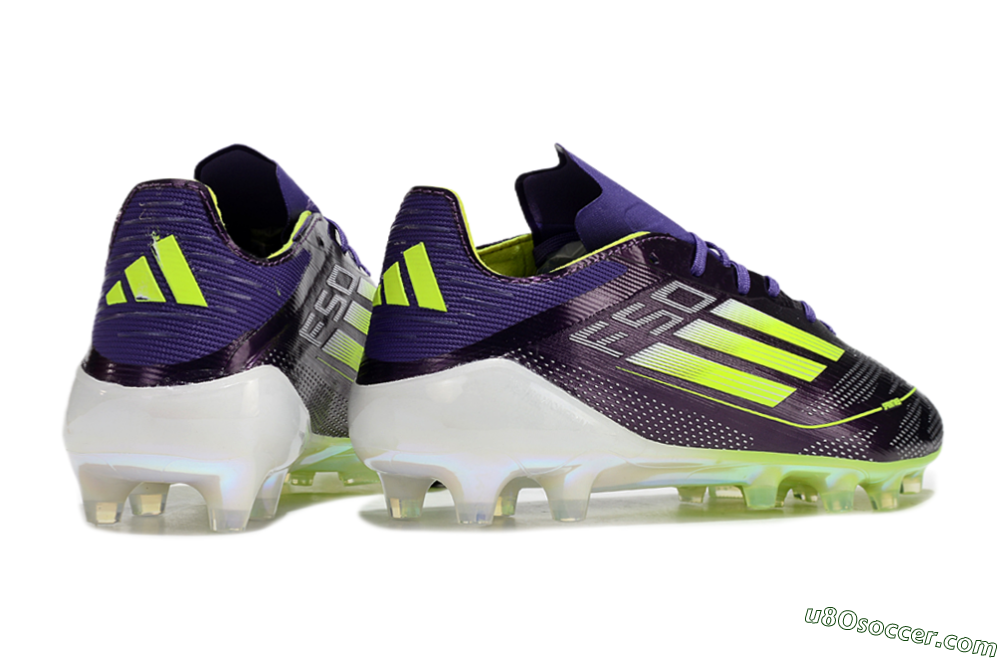 Adidas F50 Elite AG Artificial Grass Soccer Cleats - Purple/Yellow/White 6