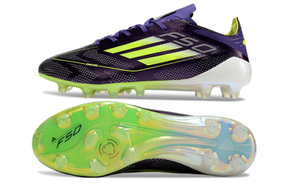 Adidas F50 Elite AG Artificial Grass Soccer Cleats - Purple/Yellow/White
