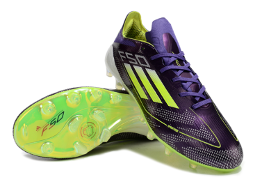 Adidas F50 Elite AG Artificial Grass Soccer Cleats - Purple/Yellow/White