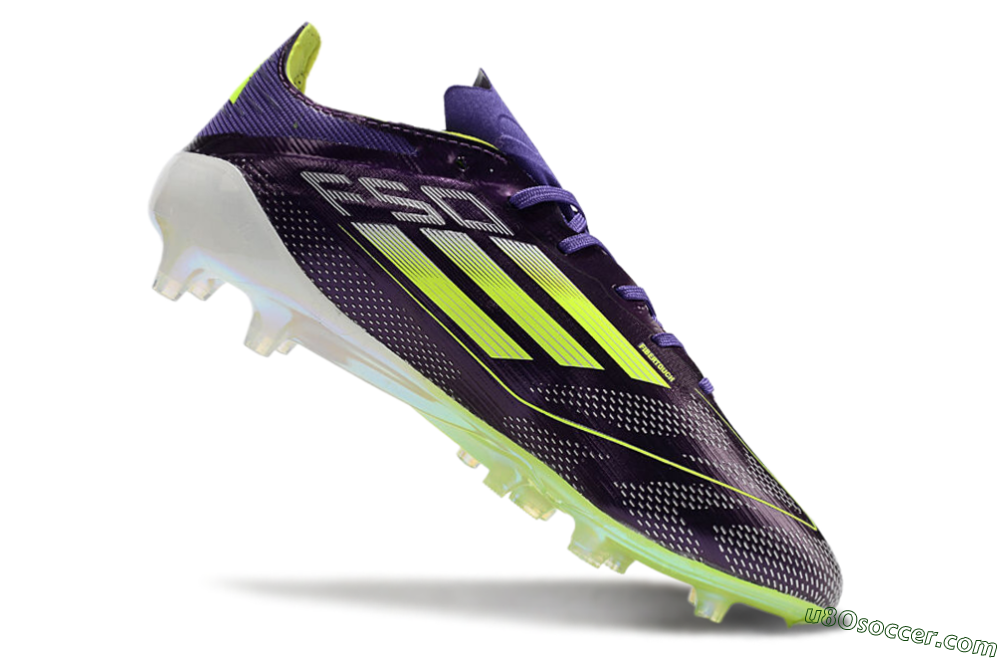 Adidas F50 Elite AG Artificial Grass Soccer Cleats - Purple/Yellow/White 4