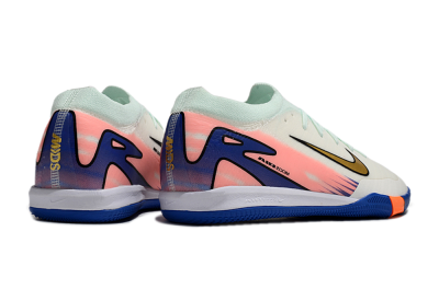 Nike Air Zoom Mercurial Vapor 16 Elite IC Indoor & Futsal Soccer Shoes - Jade/Gold/Pink/Blue
