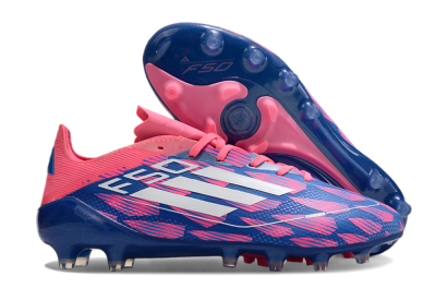 Adidas F50 Elite AG Artificial Grass Soccer Cleats - Blue/Pink/White