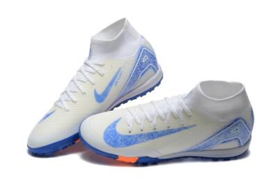 Nike Air Zoom Mercurial Superfly 10 Elite TF Artificial Turf Soccer Shoes - Beige/Black/White