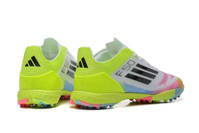 Adidas F50 Pro TF Artificial Turf Soccer Shoes - White/Pink