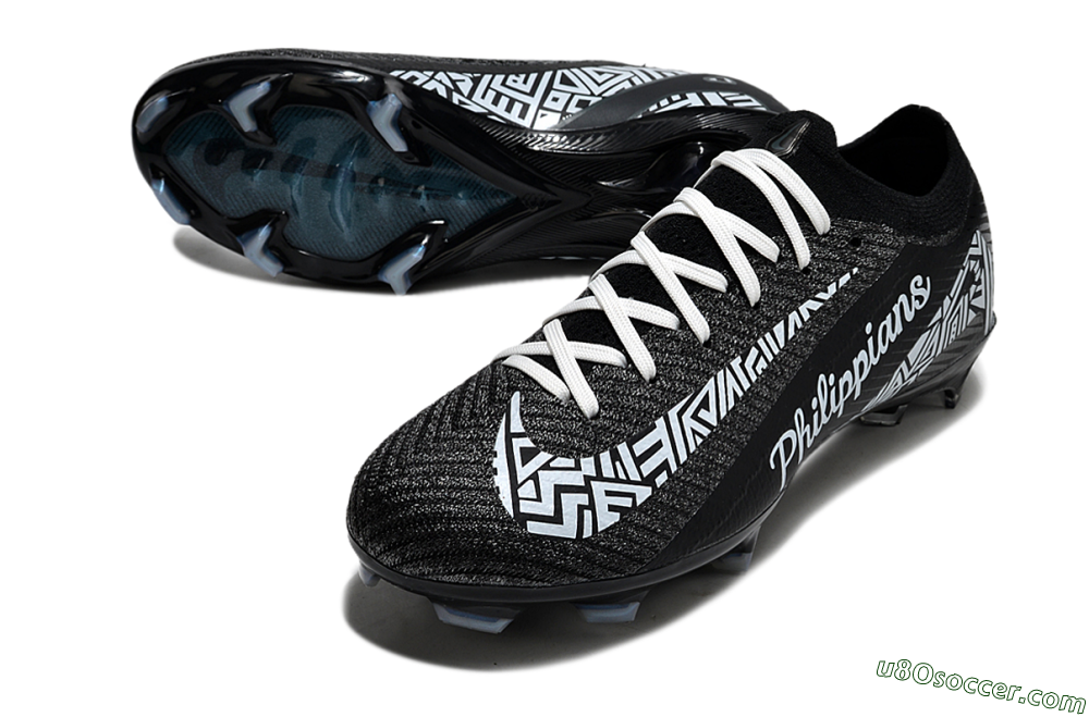 Nike Air Zoom Mercurial Vapor 16 Elite FG Firm Ground Soccer Cleats - Black/White/Blue 3