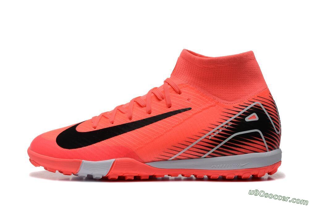 Nike Air Zoom Mercurial Superfly 10 Elite TF Artificial Turf Soccer Shoes - Pink/Black/Grey 2