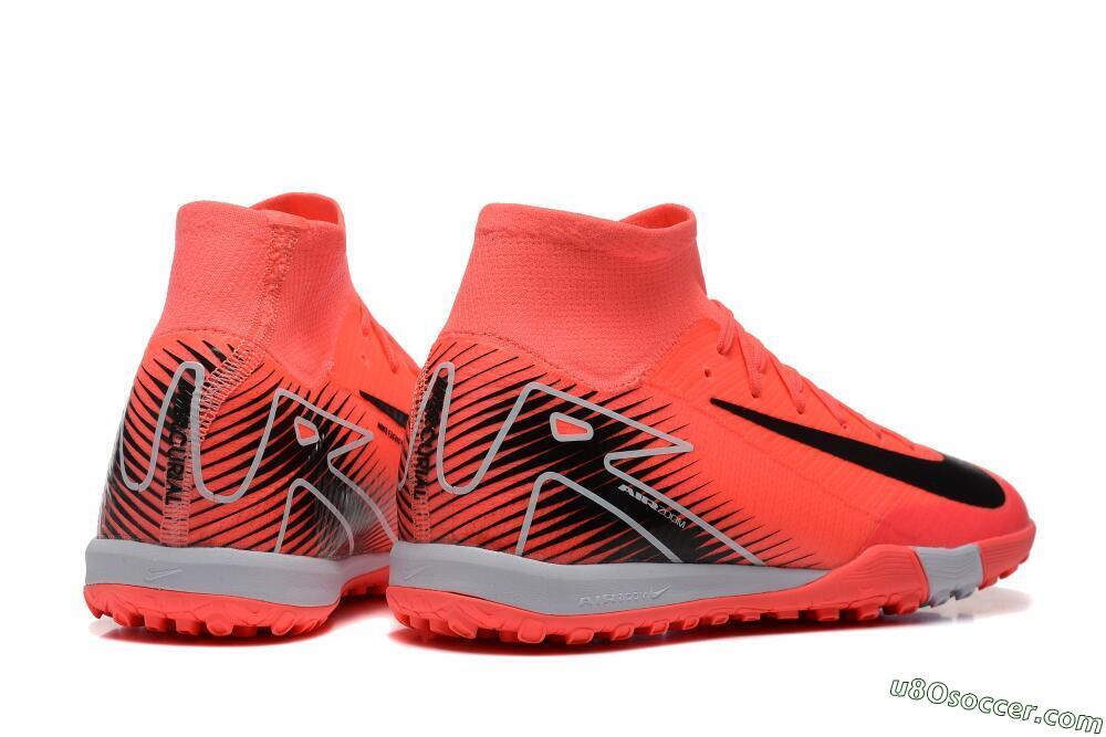 Nike Air Zoom Mercurial Superfly 10 Elite TF Artificial Turf Soccer Shoes - Pink/Black/Grey 5