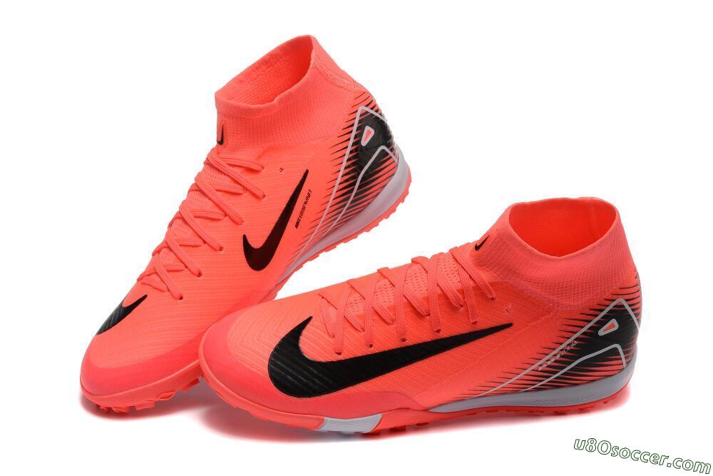 Nike Air Zoom Mercurial Superfly 10 Elite TF Artificial Turf Soccer Shoes - Pink/Black/Grey 3