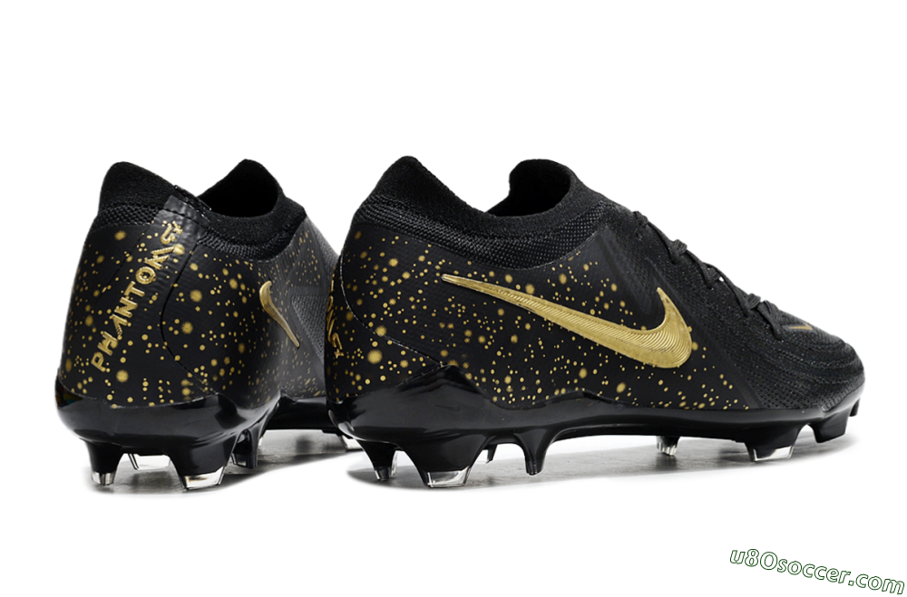 Nike Phantom Luna Elite FG Firm Ground Soccer Cleats - Black/Gold 6