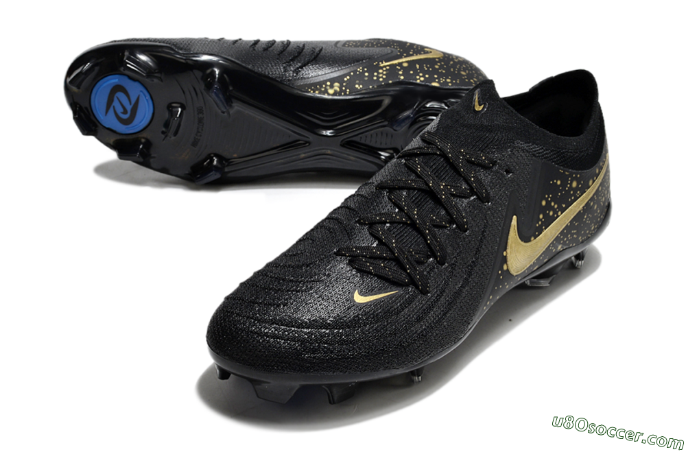 Nike Phantom Luna Elite FG Firm Ground Soccer Cleats - Black/Gold 3