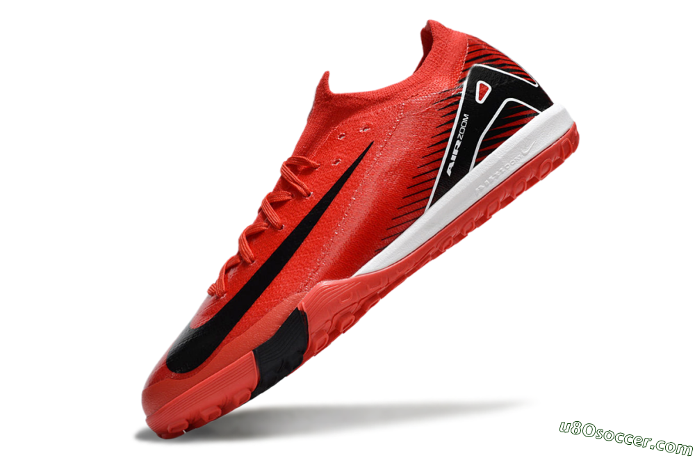 Nike Air Zoom Mercurial Vapor 16 Elite TF Artificial Turf Soccer Shoes - Red/Black/White 5