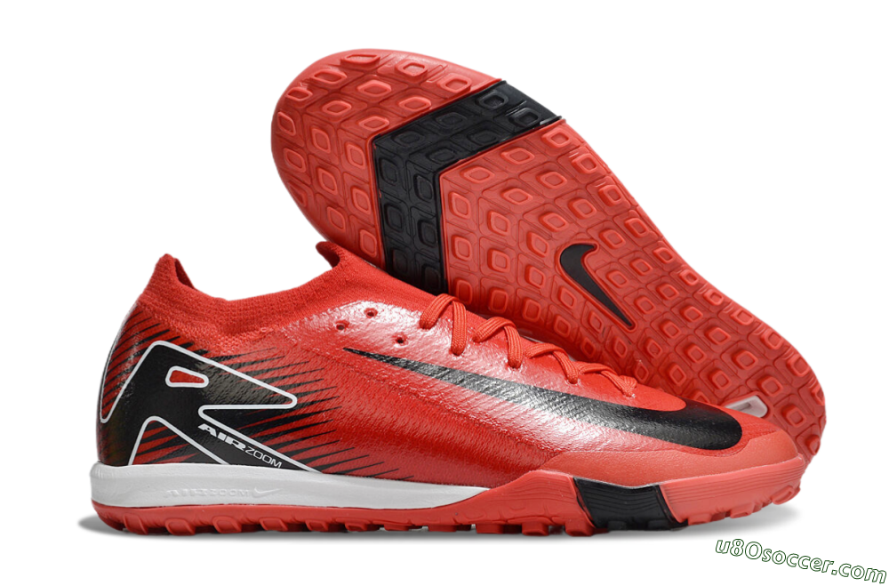 Nike Air Zoom Mercurial Vapor 16 Elite TF Artificial Turf Soccer Shoes - Red/Black/White 1