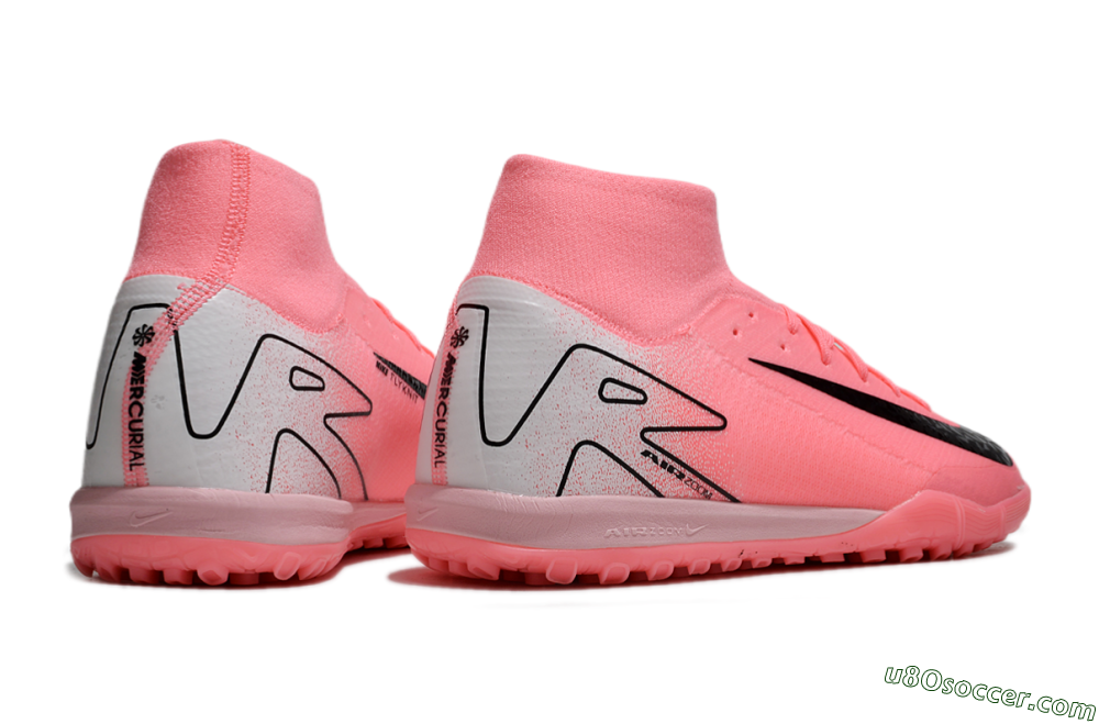 Nike Air Zoom Mercurial Superfly 10 Elite TF Artificial Turf Soccer Shoes - Pink/Black/Grey 6
