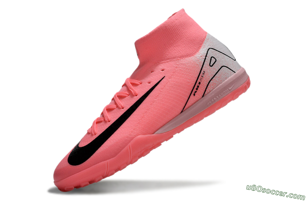 Nike Air Zoom Mercurial Superfly 10 Elite TF Artificial Turf Soccer Shoes - Pink/Black/Grey 5
