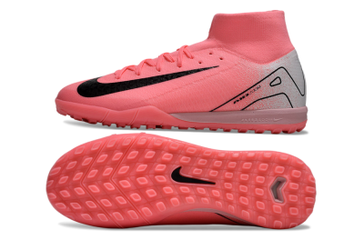 Nike Air Zoom Mercurial Superfly 10 Elite TF Artificial Turf Soccer Shoes - Pink/Black/Grey