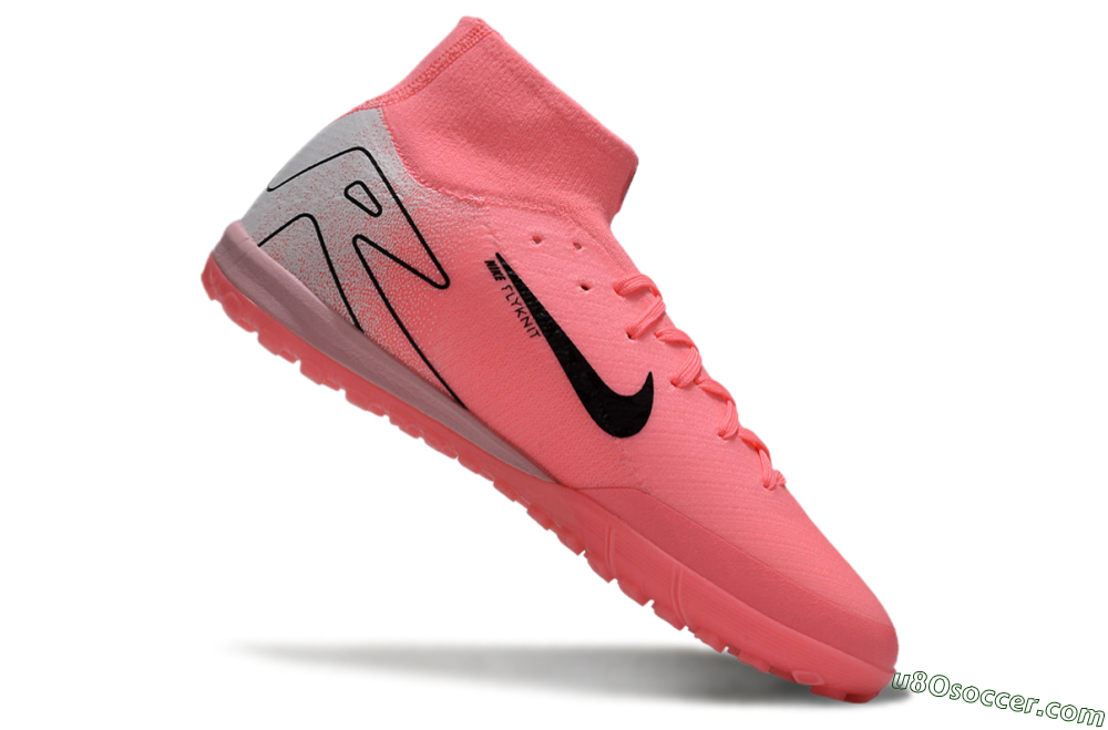 Nike Air Zoom Mercurial Superfly 10 Elite TF Artificial Turf Soccer Shoes - Pink/Black/Grey 4