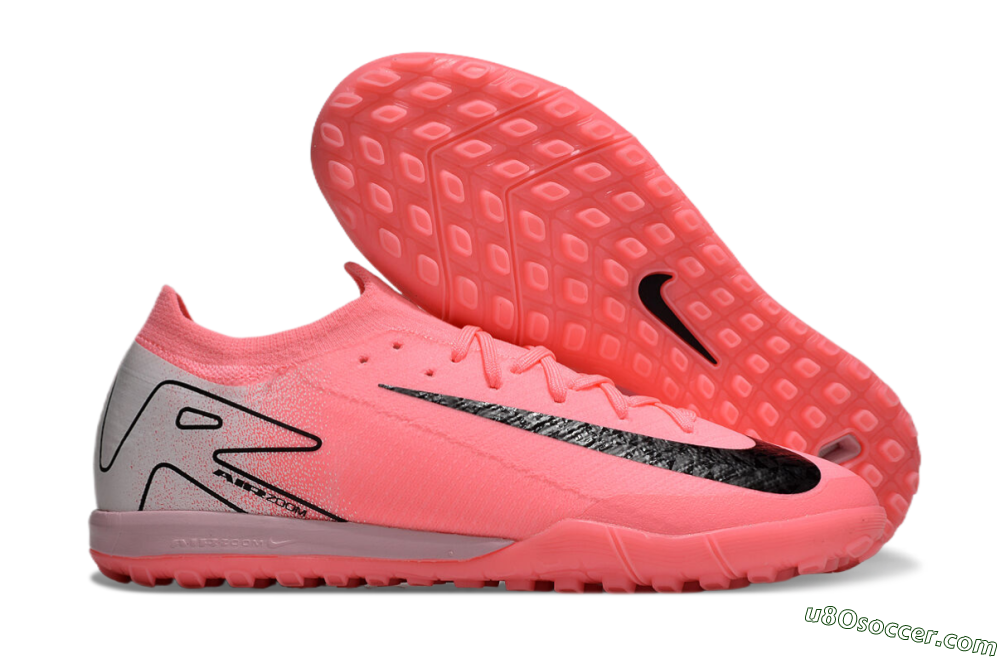 Nike Air Zoom Mercurial Vapor 16 Elite TF Artificial Turf Soccer Shoes - Pink/Black/Silver 1