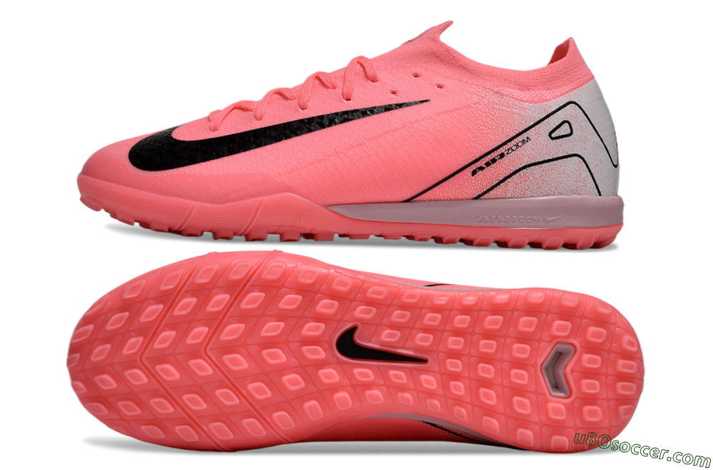 Nike Air Zoom Mercurial Vapor 16 Elite TF Artificial Turf Soccer Shoes - Pink/Black/Silver 0