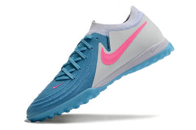 Nike Phantom GX 2 Elite TF Artificial Turf Soccer Shoes - Blue/White/Pink