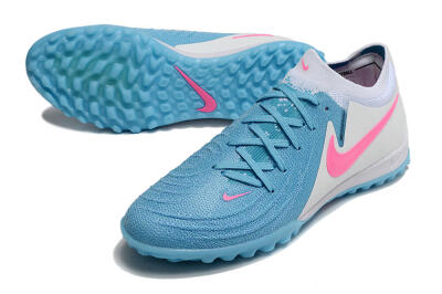 Nike Phantom GX 2 Elite TF Artificial Turf Soccer Shoes - Blue/White/Pink