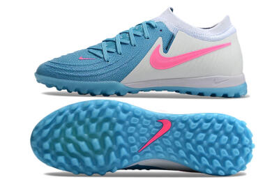 Nike Phantom GX 2 Elite TF Artificial Turf Soccer Shoes - Blue/White/Pink