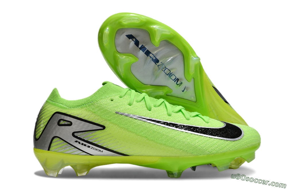 Nike Air Zoom Mercurial Vapor 16 Elite FG Firm Ground Soccer Cleats - Yellow/Black/Silver 1