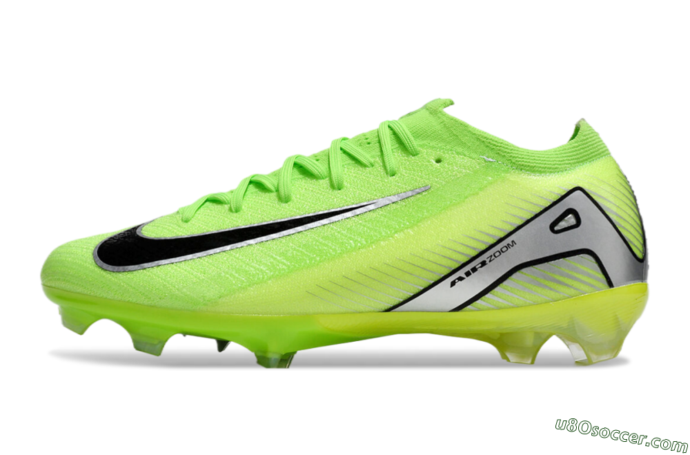 Nike Air Zoom Mercurial Vapor 16 Elite FG Firm Ground Soccer Cleats - Yellow/Black/Silver 2