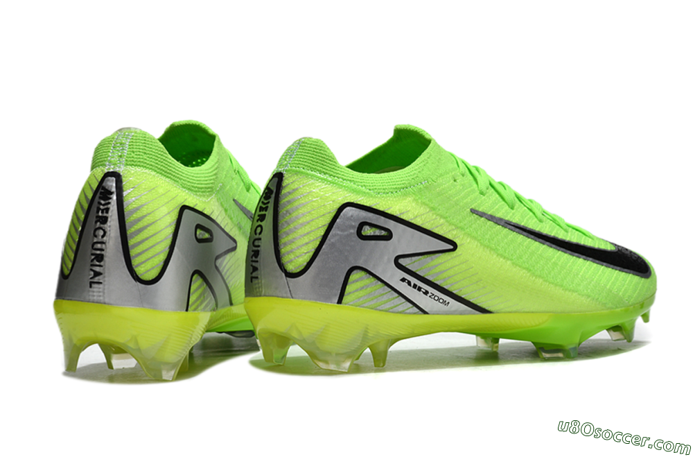 Nike Air Zoom Mercurial Vapor 16 Elite FG Firm Ground Soccer Cleats - Yellow/Black/Silver 6