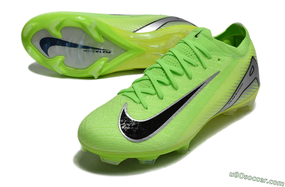 Nike Air Zoom Mercurial Vapor 16 Elite FG Firm Ground Soccer Cleats - Yellow/Black/Silver 3
