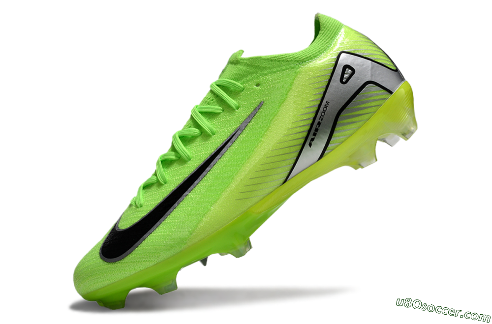 Nike Air Zoom Mercurial Vapor 16 Elite FG Firm Ground Soccer Cleats - Yellow/Black/Silver 5