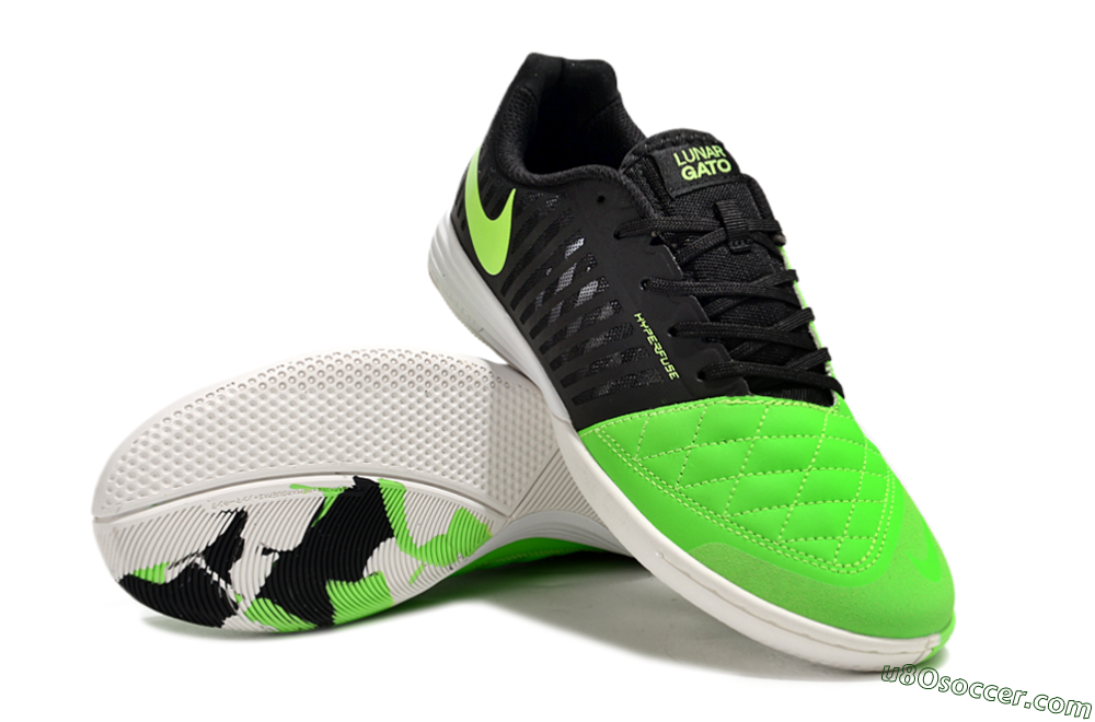 Nike Lunar Gato 2 IC Indoor & Futsal Soccer Shoes - Yellow/Black/White 3