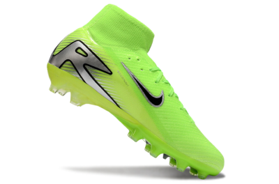 Nike Air Zoom Mercurial Superfly 10 Elite AG Artificial Grass Soccer Cleats - Yellow/Silver/Black