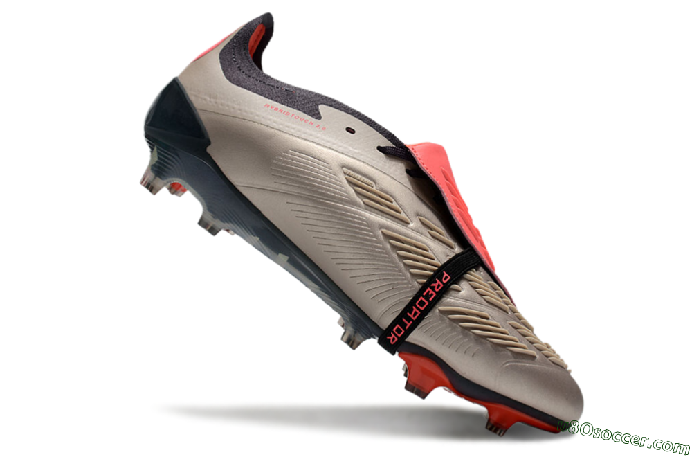 Adidas Predator Elite Foldover Tongue FG Firm Ground Soccer Cleats - Brown/Red/Black 5