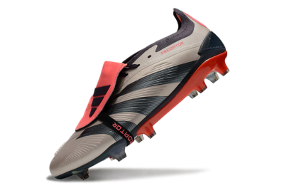 Adidas Predator Elite Foldover Tongue FG Firm Ground Soccer Cleats - Brown/Red/Black