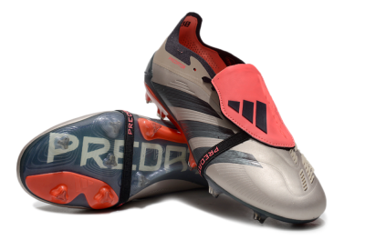 Adidas Predator Elite Foldover Tongue FG Firm Ground Soccer Cleats - Brown/Red/Black