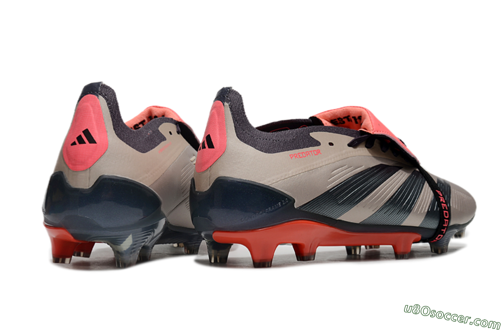 Adidas Predator Elite Foldover Tongue FG Firm Ground Soccer Cleats - Brown/Red/Black 7