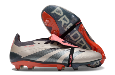 Adidas Predator Elite Foldover Tongue FG Firm Ground Soccer Cleats - Brown/Red/Black