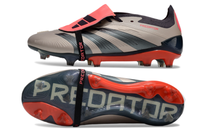 Adidas Predator Elite Foldover Tongue FG Firm Ground Soccer Cleats - Brown/Red/Black