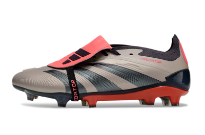Adidas Predator Elite Foldover Tongue FG Firm Ground Soccer Cleats - Brown/Red/Black