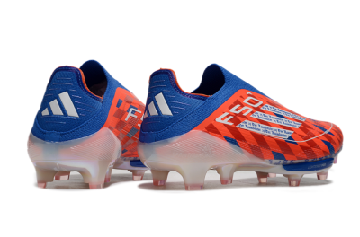 didas F50+ Elite Lightstrike Pro Laceless FG Firm Ground Soccer Cleats - Red/White/Blue