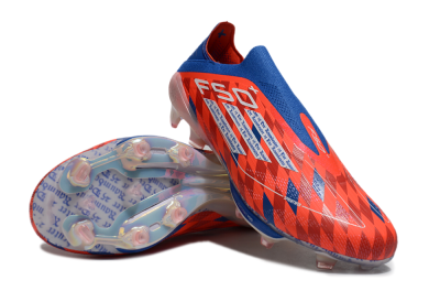 didas F50+ Elite Lightstrike Pro Laceless FG Firm Ground Soccer Cleats - Red/White/Blue