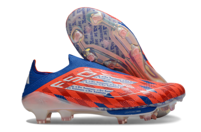 didas F50+ Elite Lightstrike Pro Laceless FG Firm Ground Soccer Cleats - Red/White/Blue