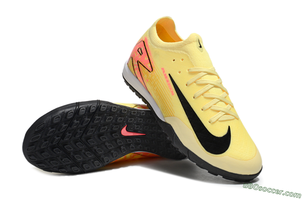 Nike Air Zoom Mercurial Vapor 16 Elite TF Artificial Turf Soccer Shoes - Yellow/Black/Red 3