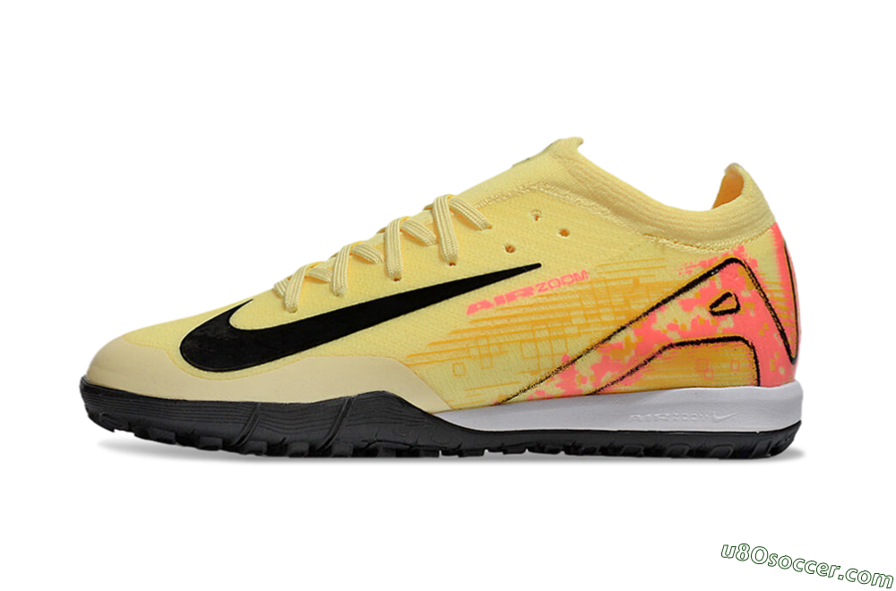 Nike Air Zoom Mercurial Vapor 16 Elite TF Artificial Turf Soccer Shoes - Yellow/Black/Red 2