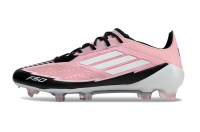 Messi x Adidas F50 Elite FG Firm Ground Soccer Cleats - Pink/Black/White