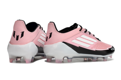 Messi x Adidas F50 Elite FG Firm Ground Soccer Cleats - Pink/Black/White