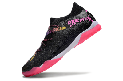 Powercat Tokyo Match x Puma Future Ultimate TF Artificial Turf Soccer Shoes - Black/Pink/Yellow