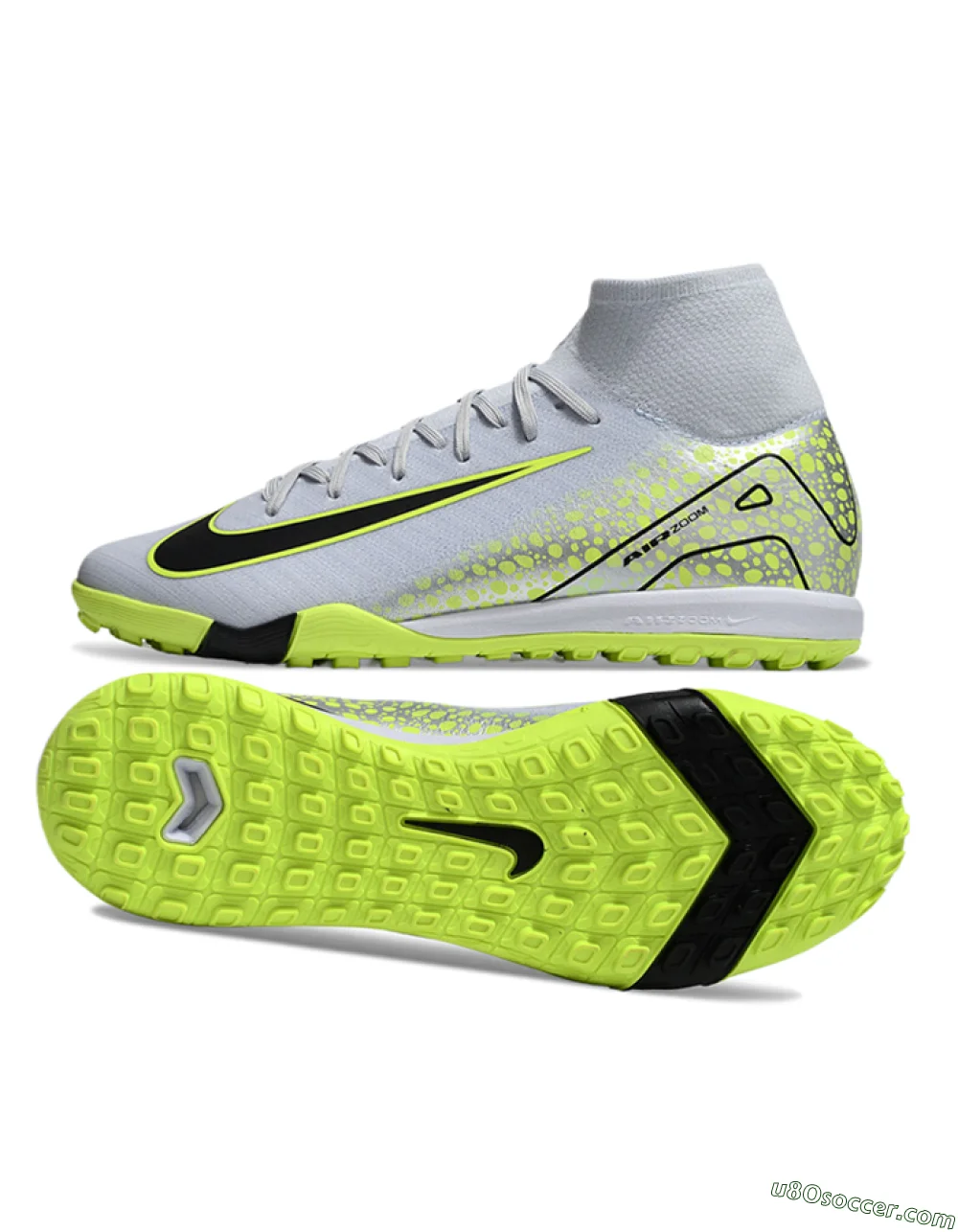 Nike Air Zoom Mercurial Superfly 10 Elite TF Soccer Shoes Grey
